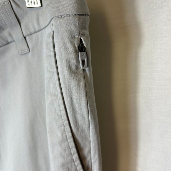 Birddogs Light Gray Flat Front Straight Leg Classic Stretch Khakis Size 34 X 30 - Picture 8 of 14